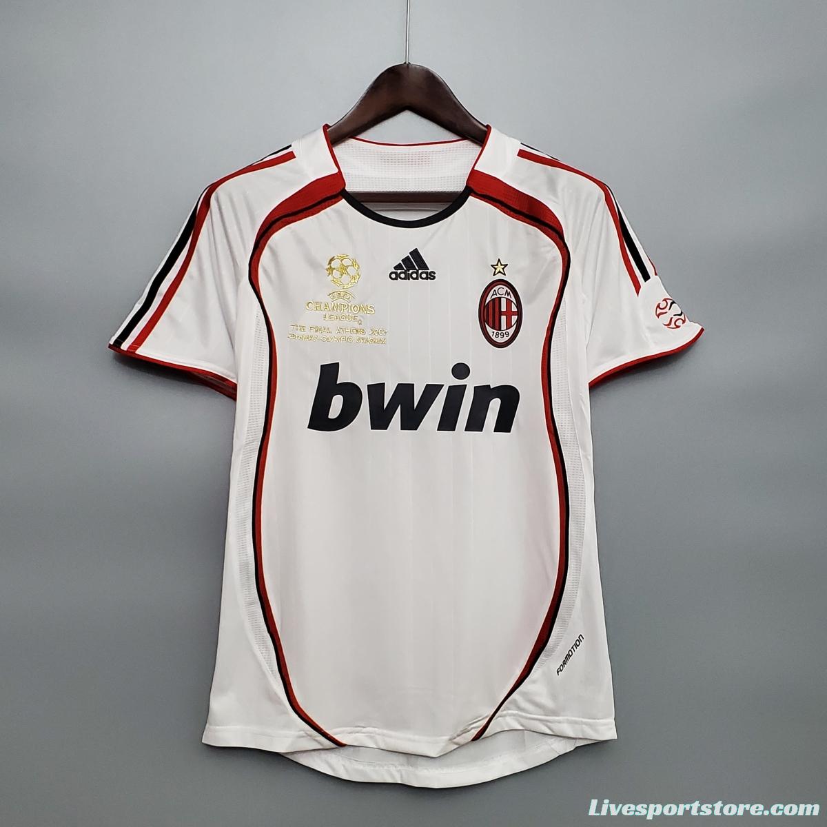 Retro AC Milan 06/07 AWAY Soccer Jersey