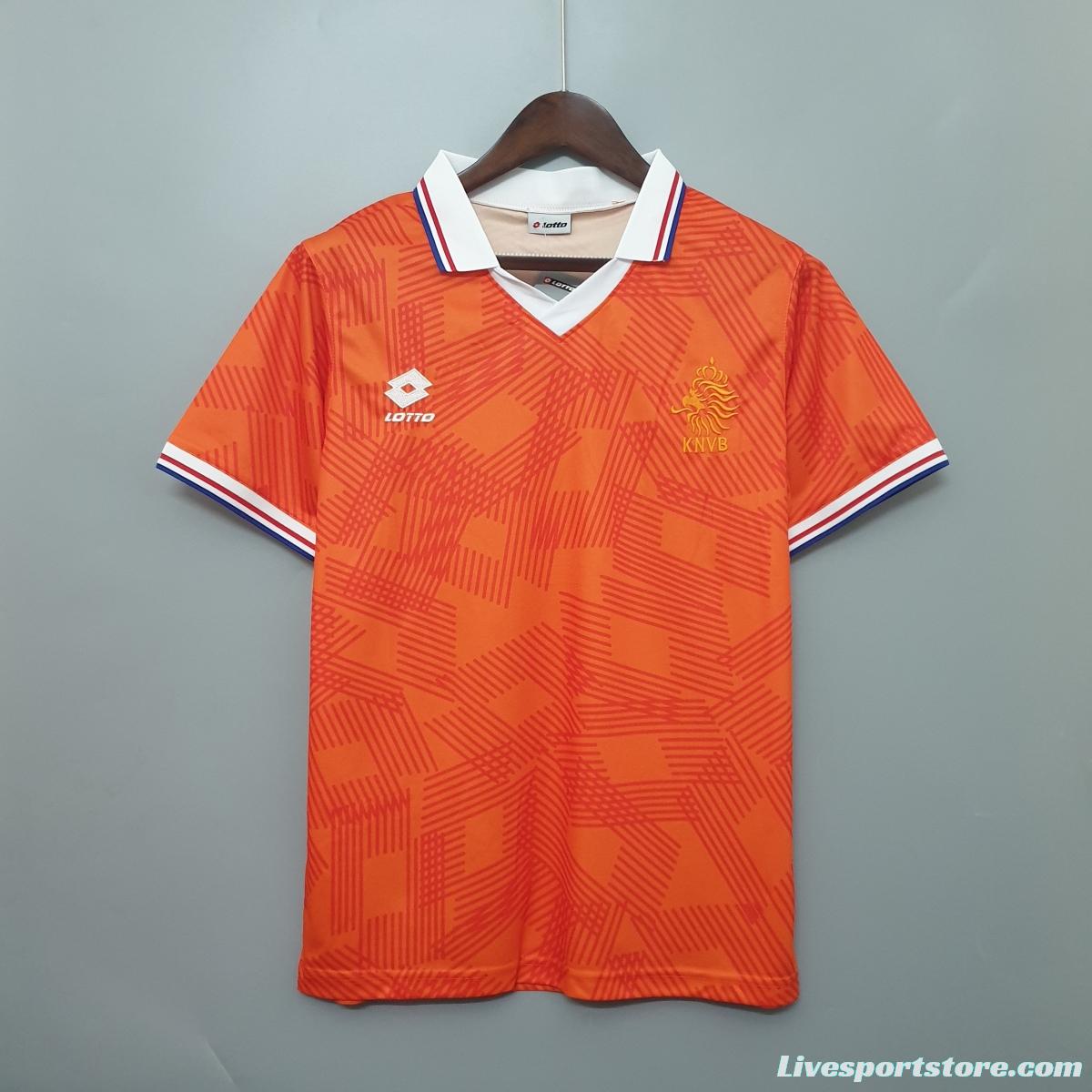 Netherlands 1991 retro shirt home Soccer Jersey