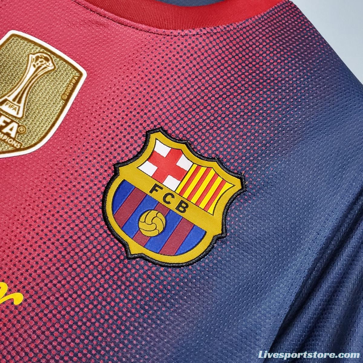 Retro Barcelona 12/13 home Soccer Jersey