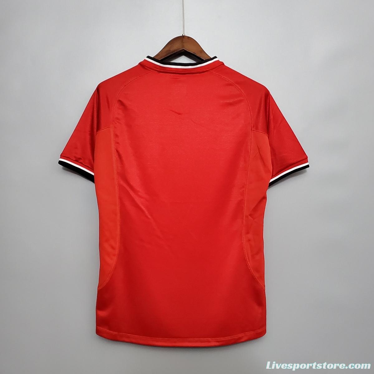 Retro 00/01 Manchester United home Soccer Jersey