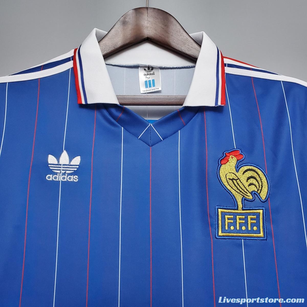 Retro France 1982 home Soccer Jersey