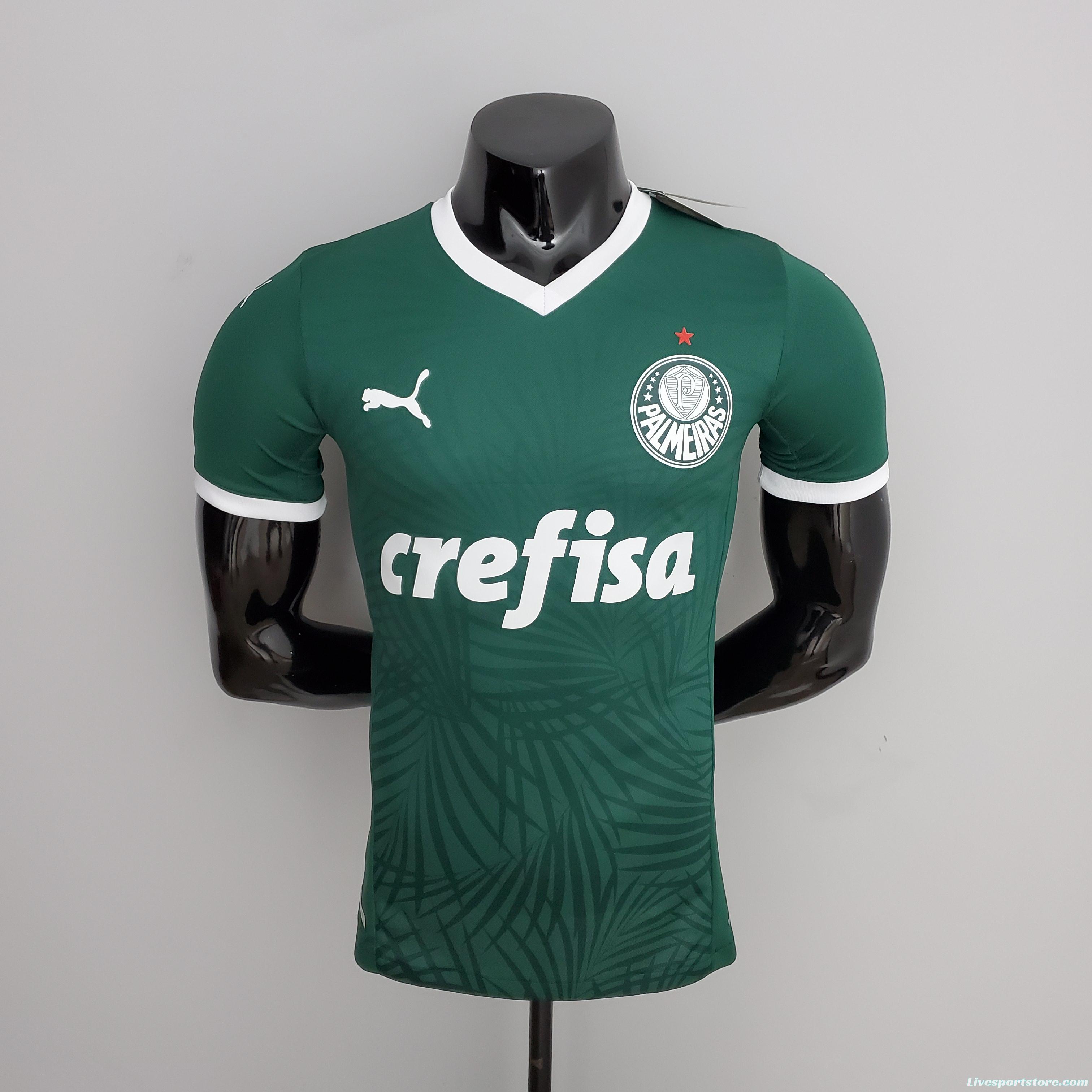 22/23 player version Palmeiras home Soccer Jersey