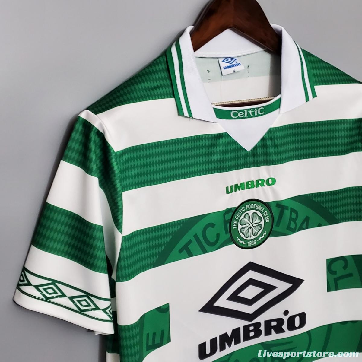 Retro 98/99 Celtic home Soccer Jersey