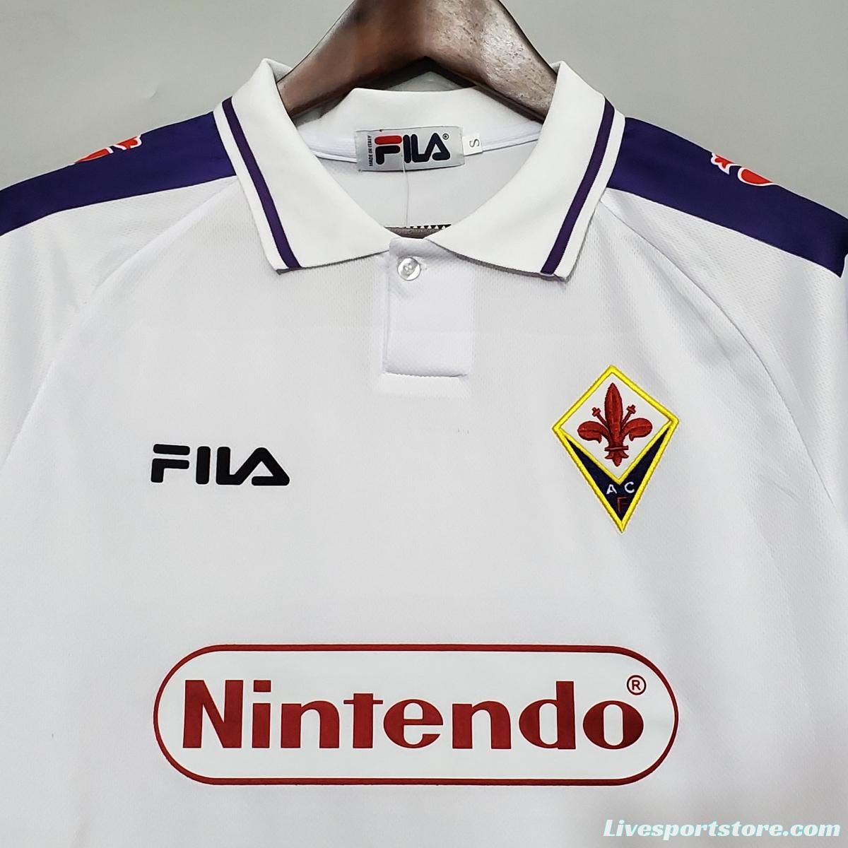 Retro 98/99 Fiorentina Away White Jersey