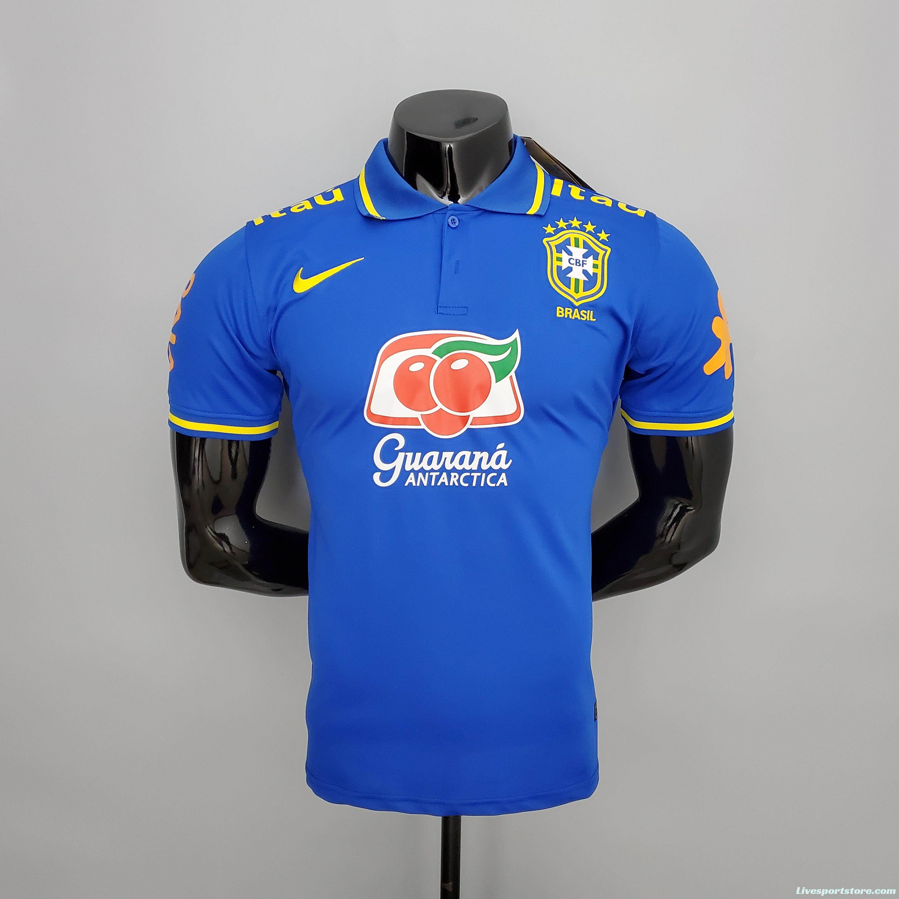 POLO Brazil Blue Soccer Jersey