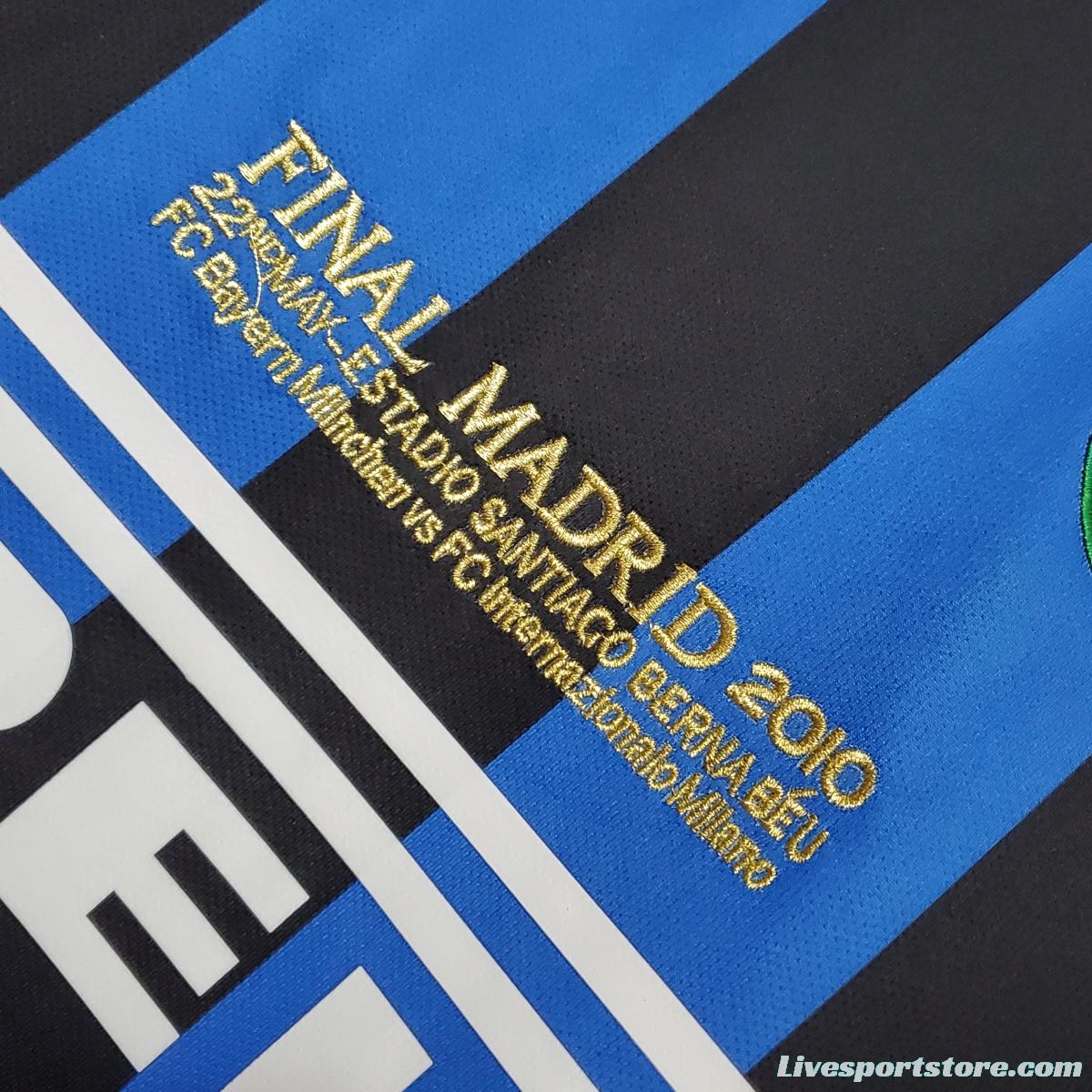 Retro 2010 Inter Milan home Soccer Jersey