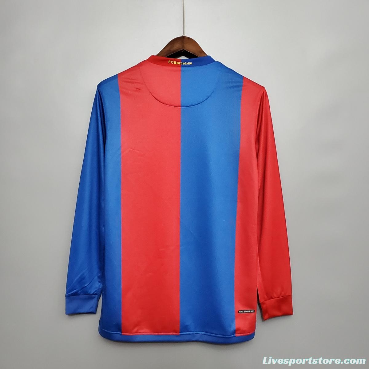 Retro Barcelona 06/07 Long sleeve home Soccer Jersey