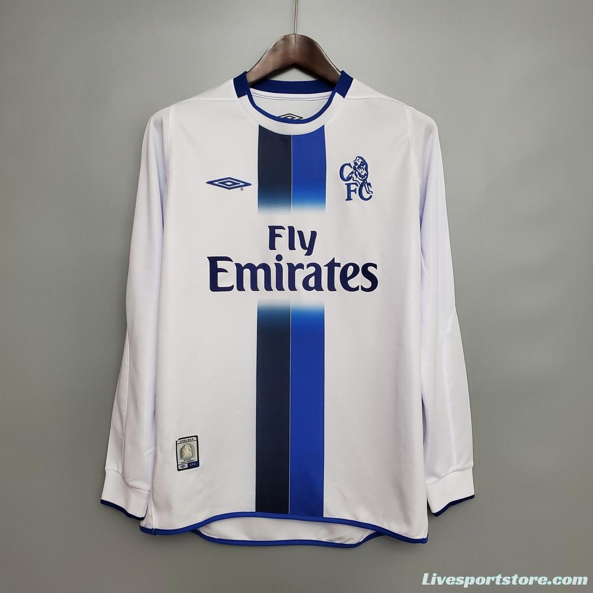 Retro long-sleeved 03/05 Chelsea away Soccer Jersey