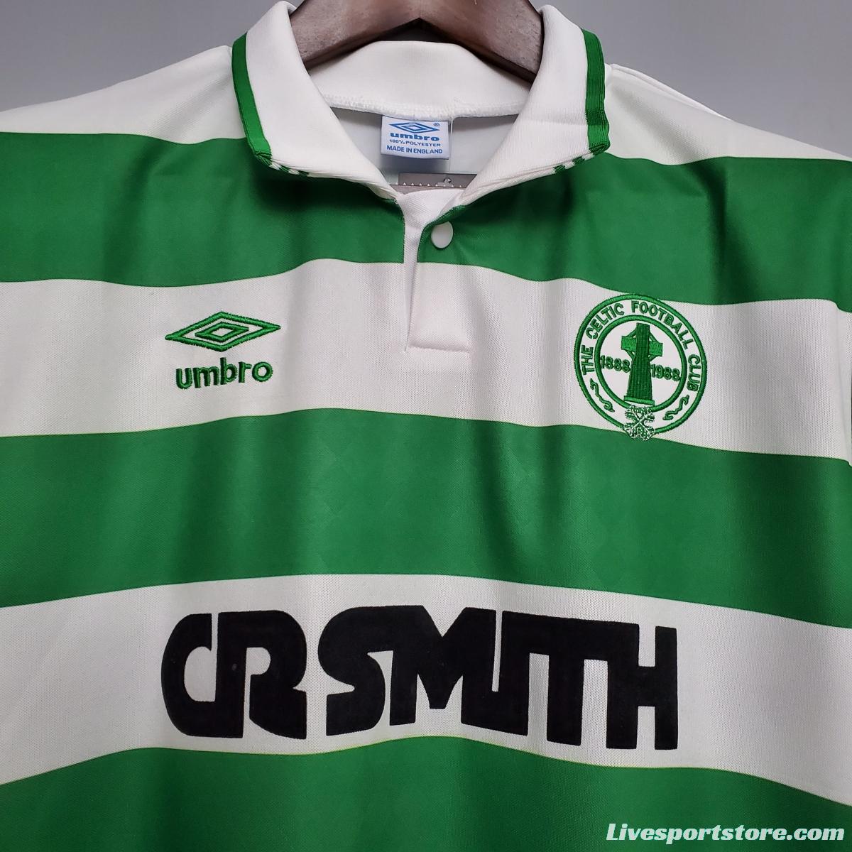 Retro 87/89 Celtics home Soccer Jersey