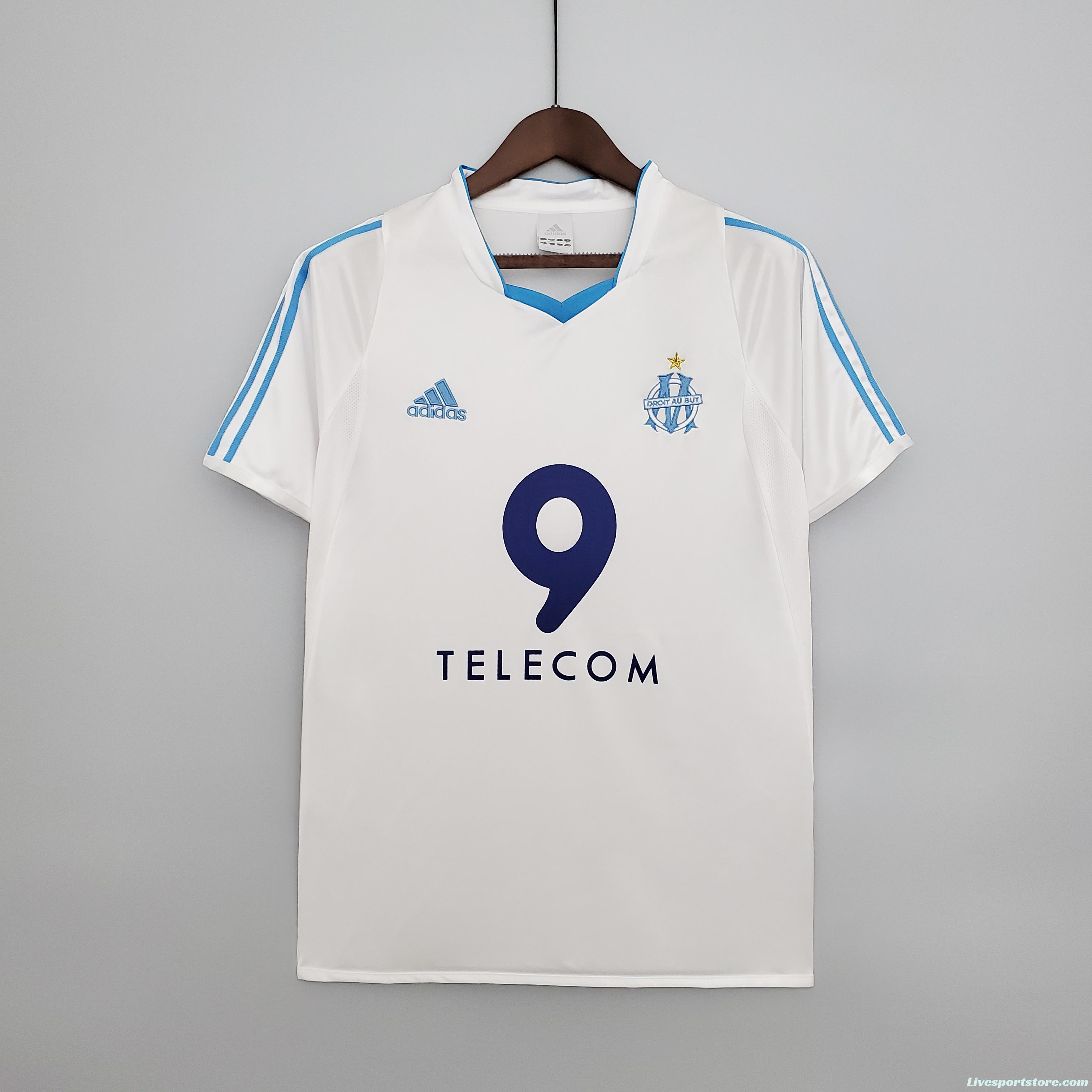 Retro 02/03 Marseille home Soccer Jersey