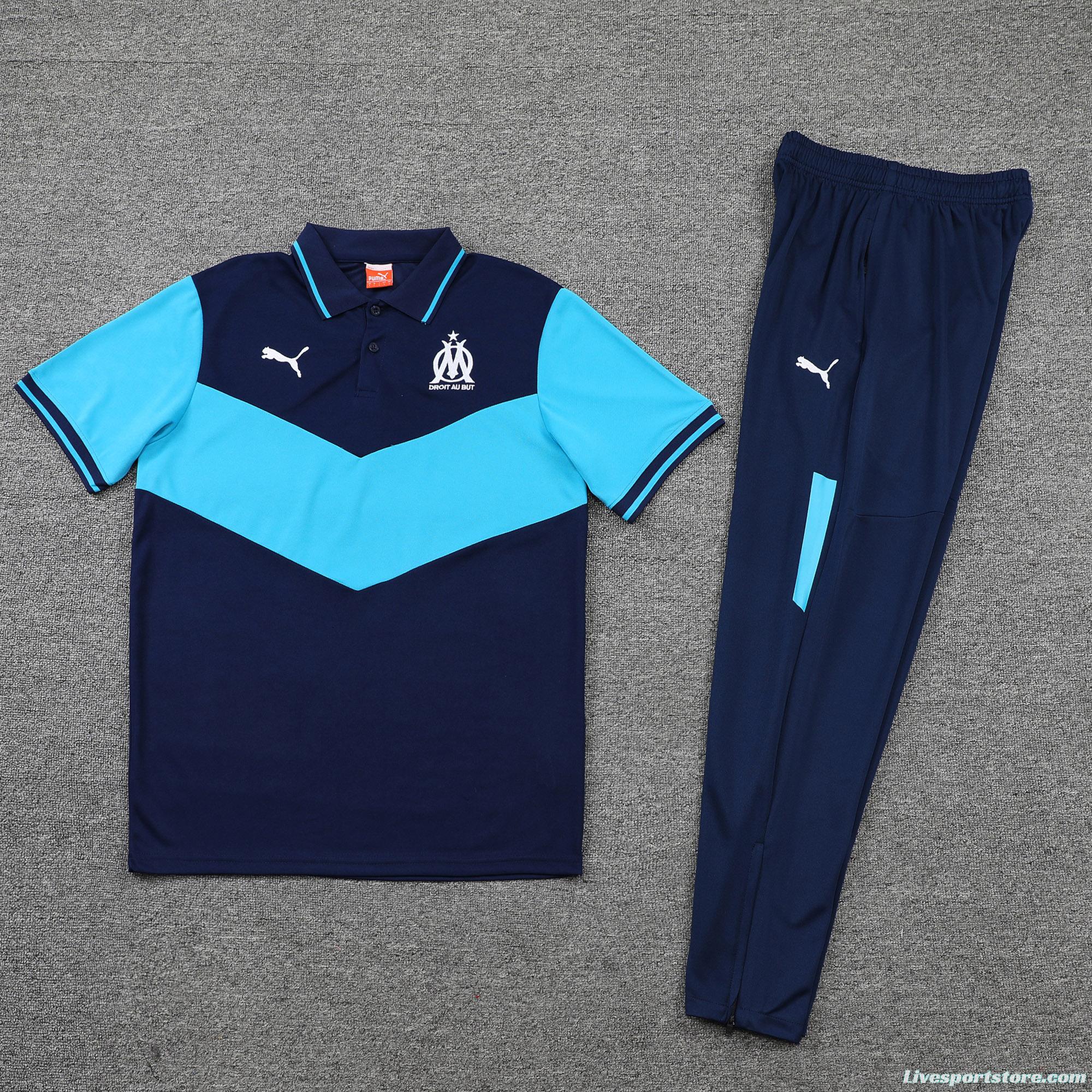 Olympique de Marseille POLO kit royal blue (not sold separately)