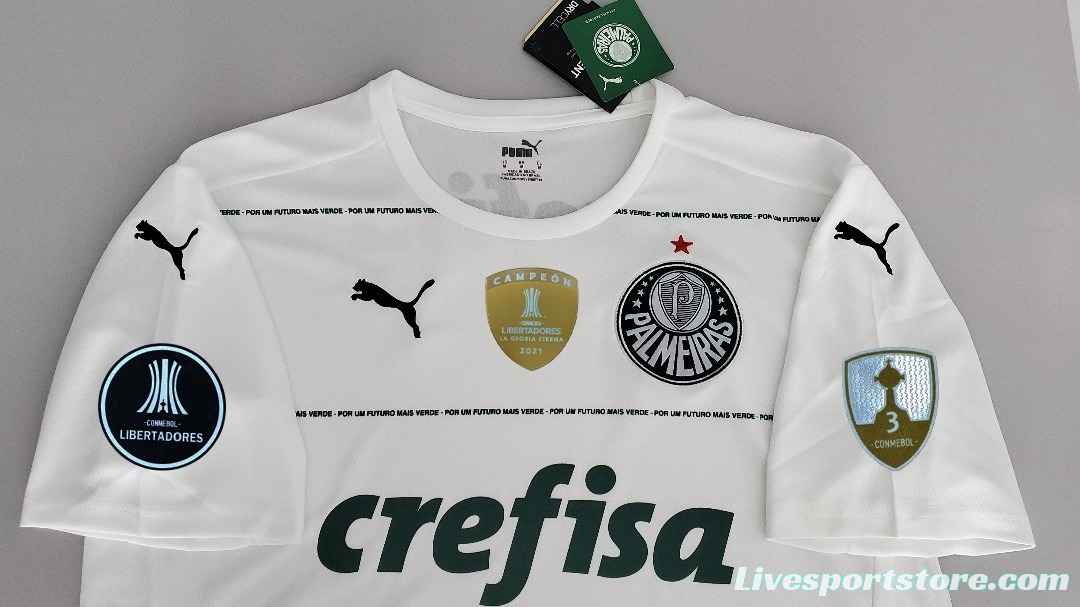 22/23 all sponsor Palmeiras away Soccer Jersey