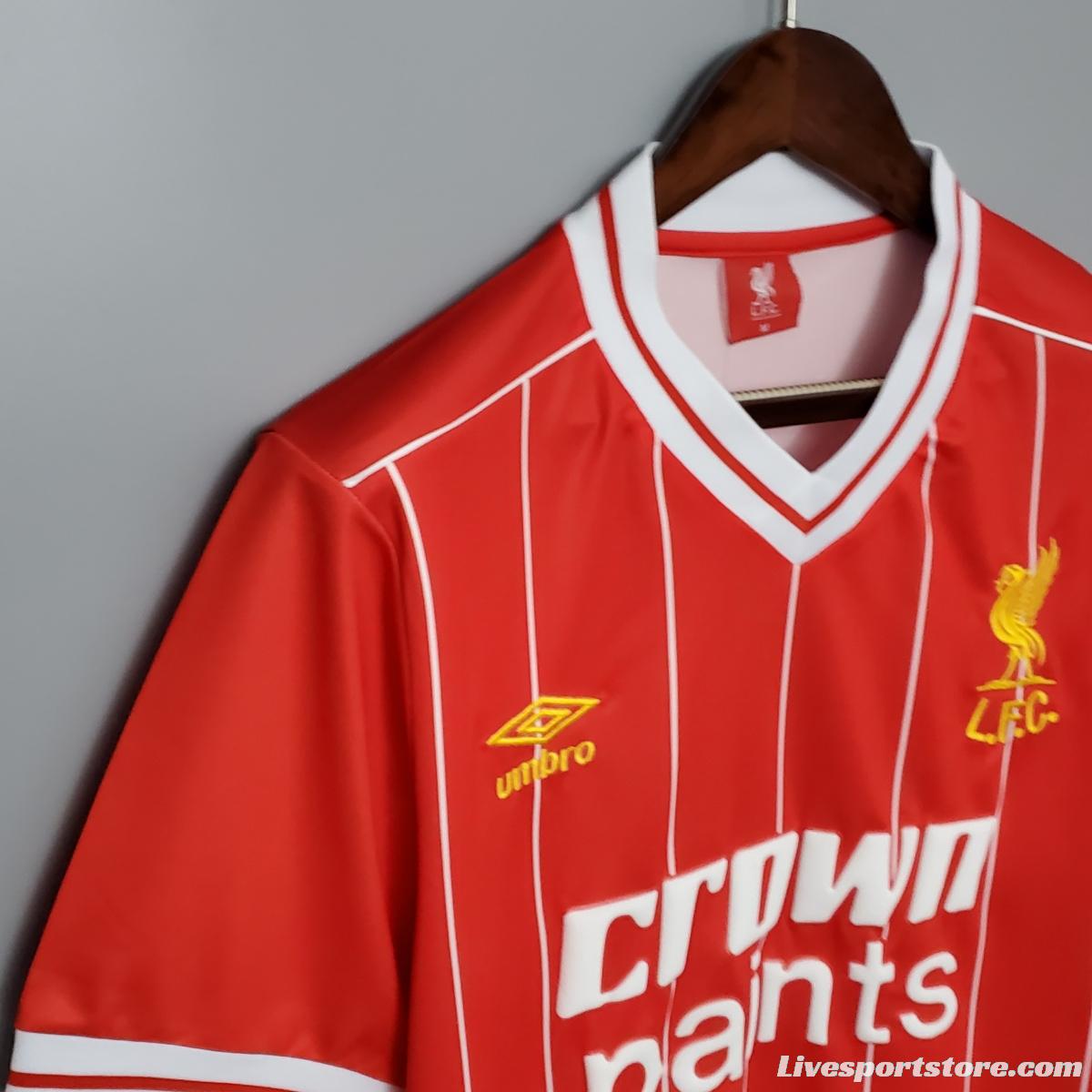 Retro 1984 Liverpool home Soccer Jersey