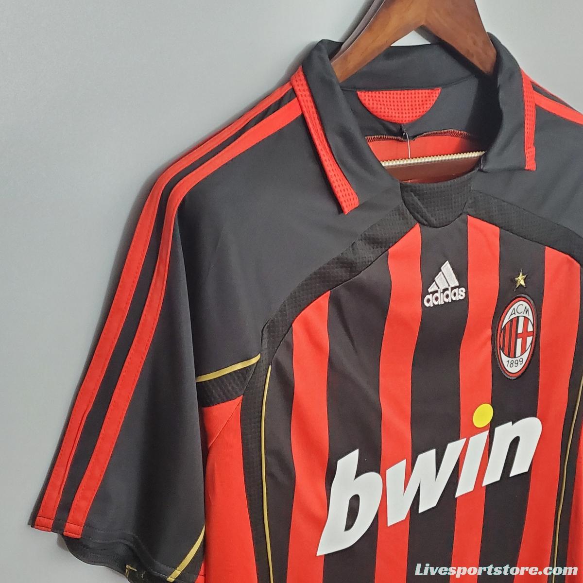 Retro 06/07 AC Milan home Soccer Jersey