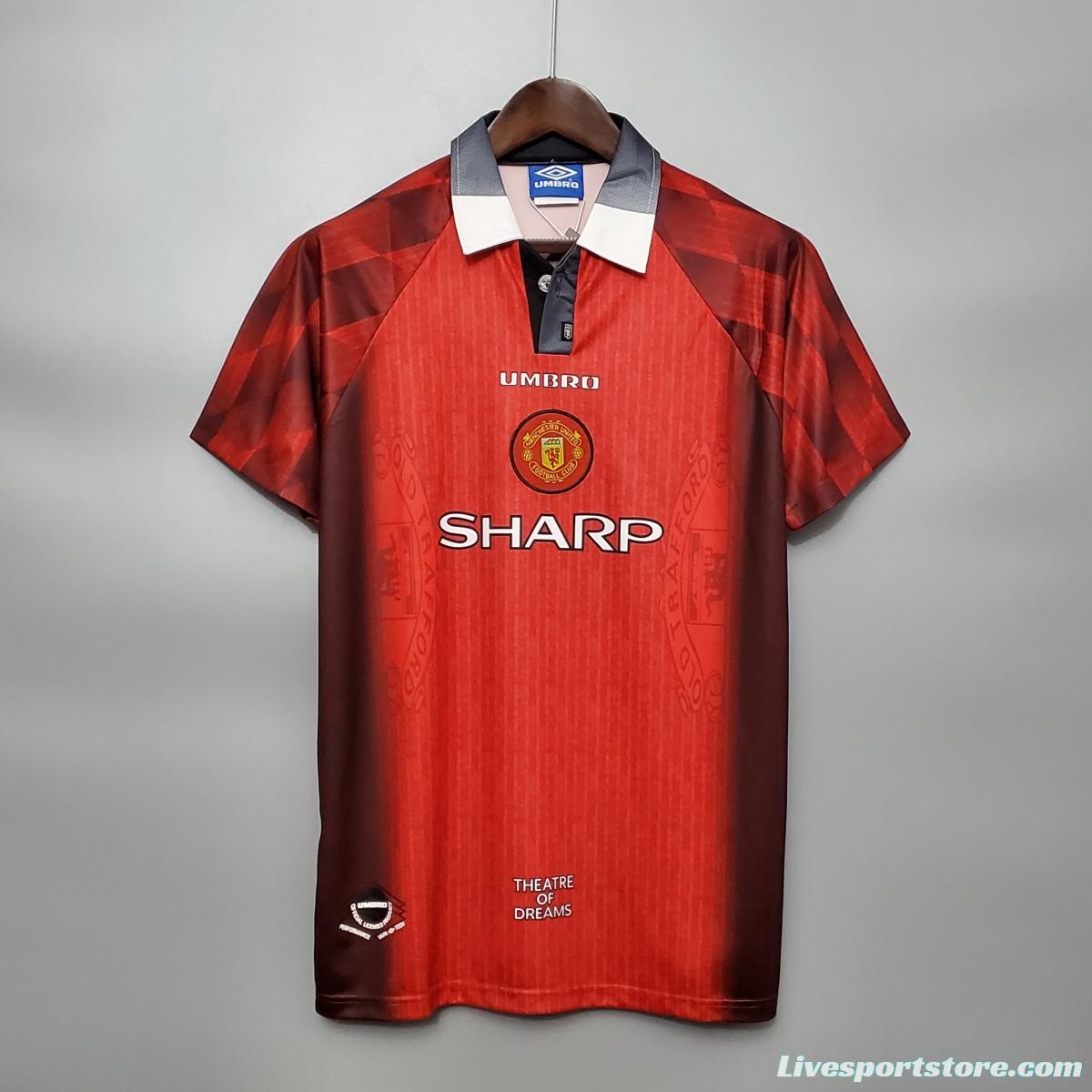 Retro 96/97 Manchester United home Soccer Jersey