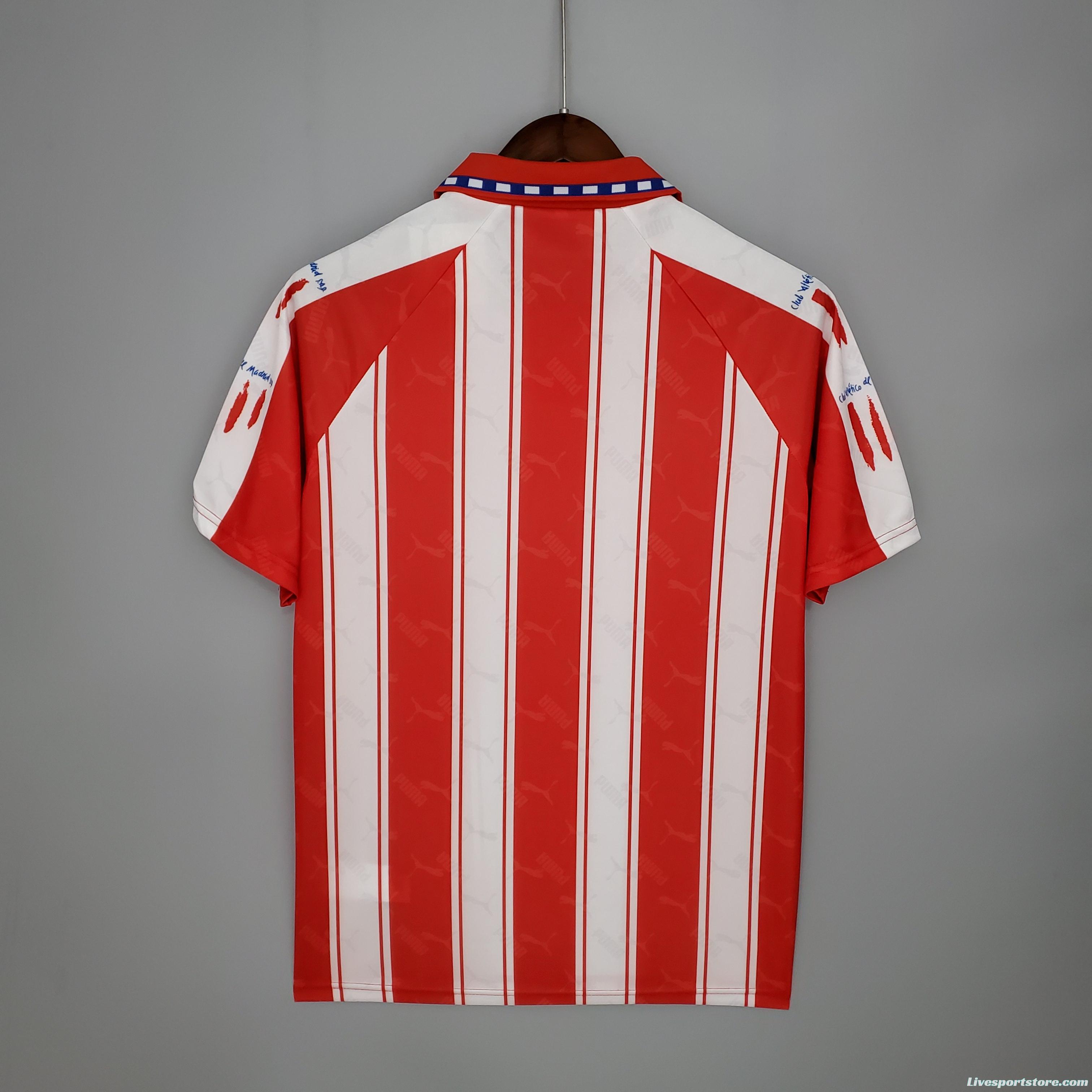 Retro Atletico Madrid 94/95 home Soccer Jersey