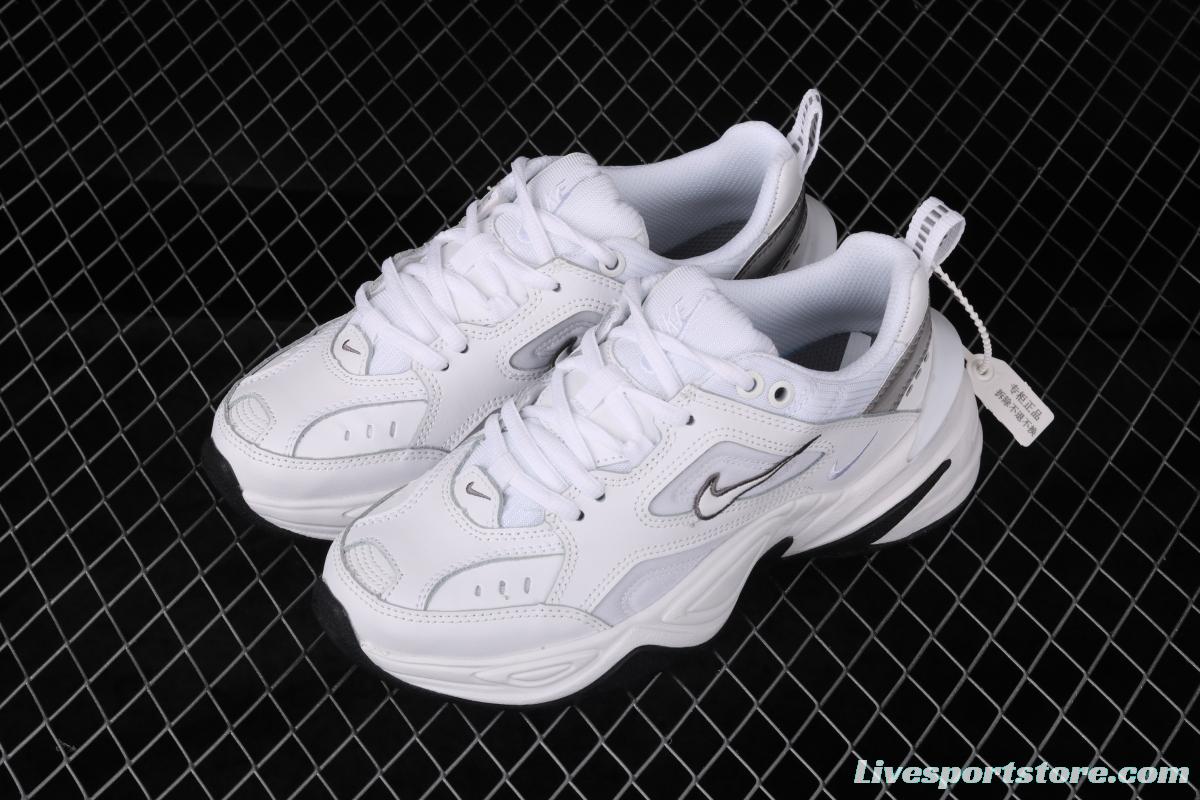 NIKE M2K Tekno white and gray color retro sports daddy shoes BQ3378-100