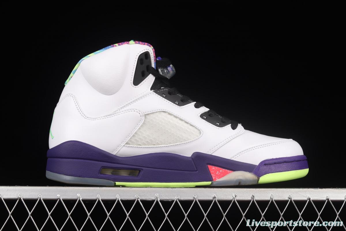 Air Jordan 5 White Bel-Air fresh Prince 2020 Edition College Purple DB3335-100