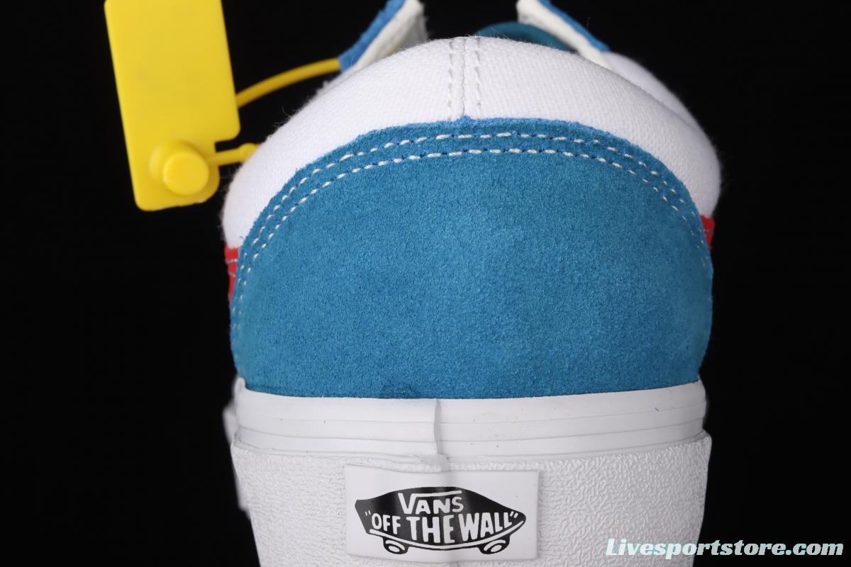 Vans Old Skool white and blue canvas board shoes VN0A38G19XG