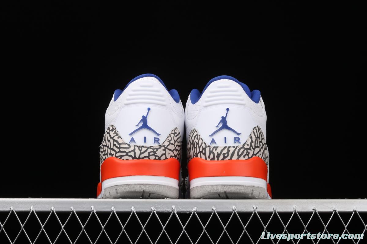 Air Jordan 3 Retro Knicks AJ3 Joe 3 Knicks color match 136064-148