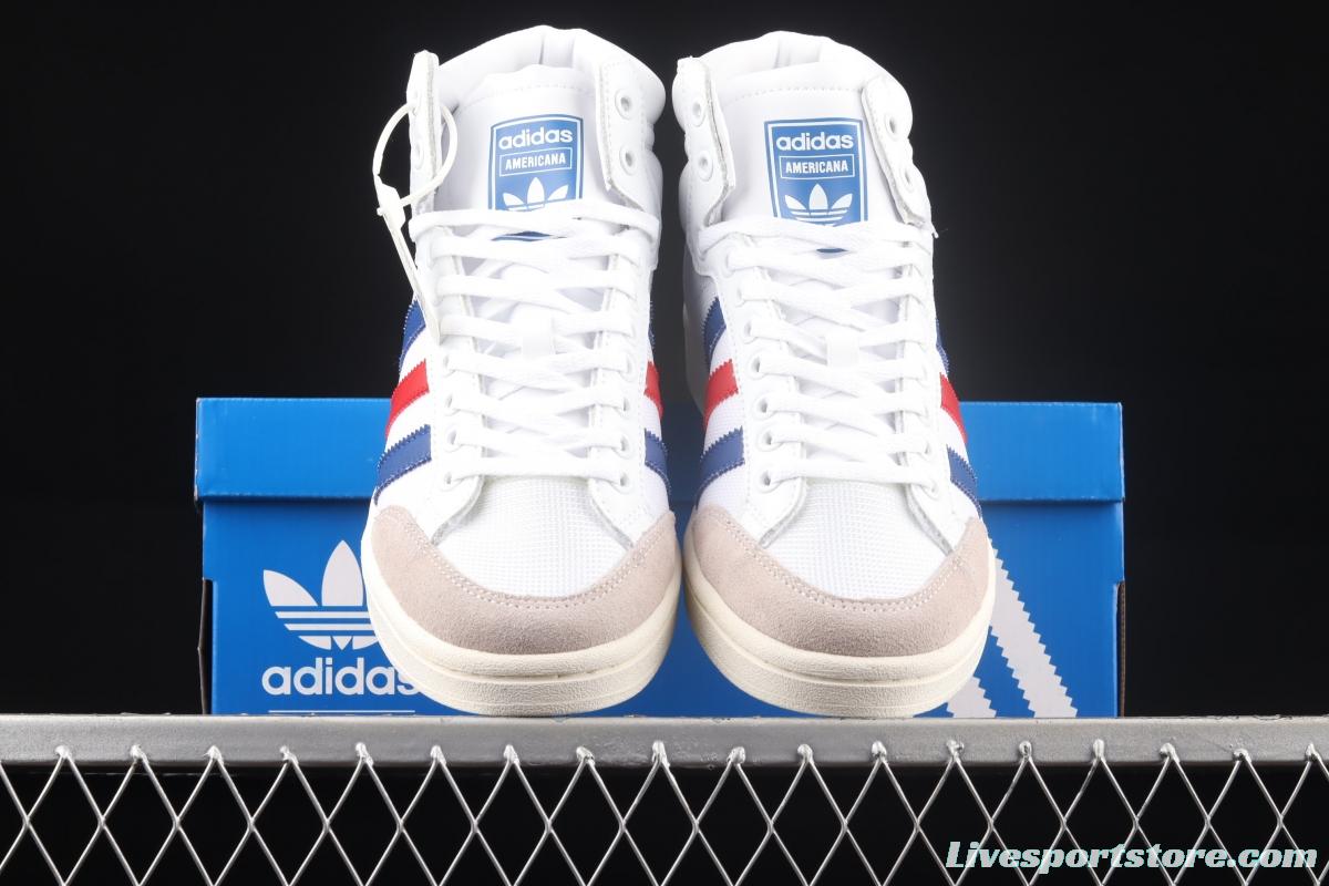 Adidas Originals Americana Hi EF2803 clover breathable fabric face campus wind high upper board shoes