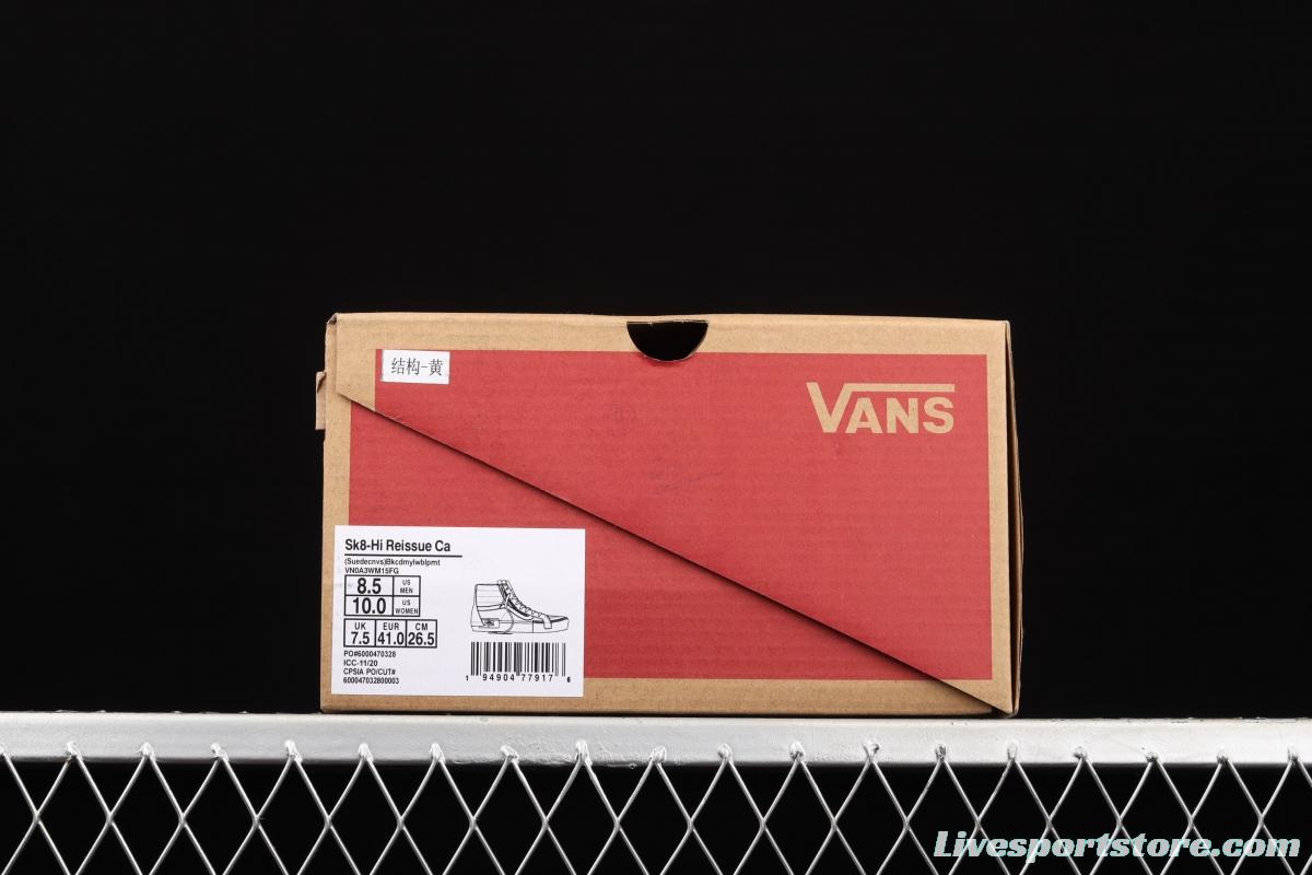 Vans SK8-Hi Reissue Ca Vance deconstructs and splices VN0A3WM15FG of high-top vulcanized shoes