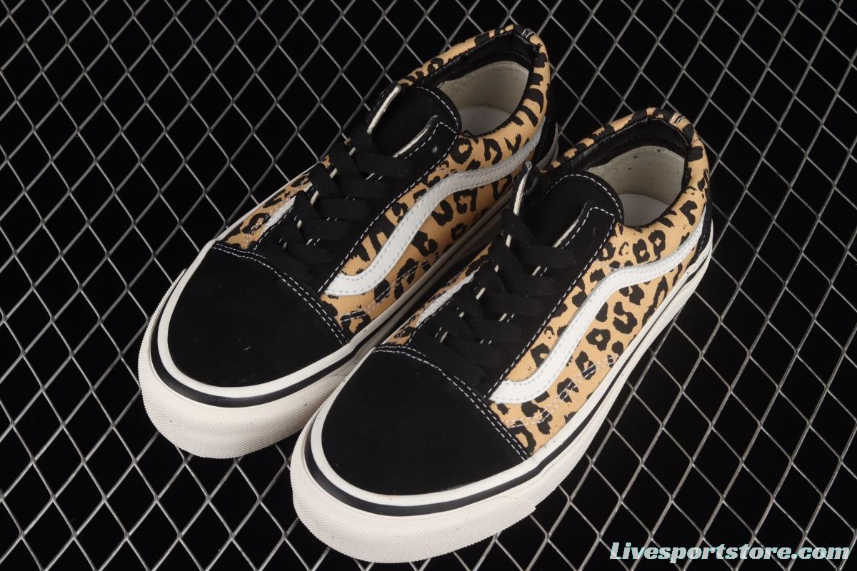 Vans Anahiem Factory Skool 36 DX Anaheim new leopard print low-top shoes VN0A54F39GI