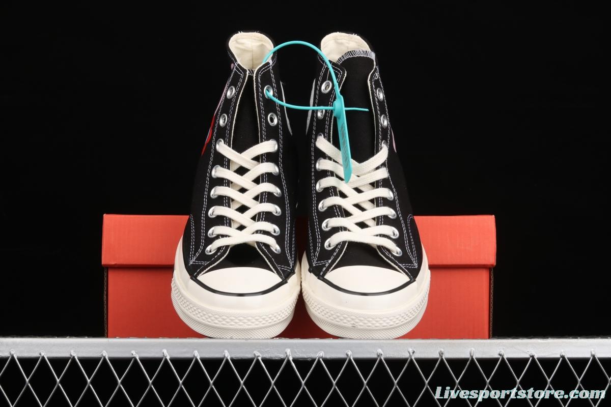 Converse Chuck Taylor All Star Seek Peace Hi Star Classic High Top Series Leisure Vulcanized Board shoes 162050C