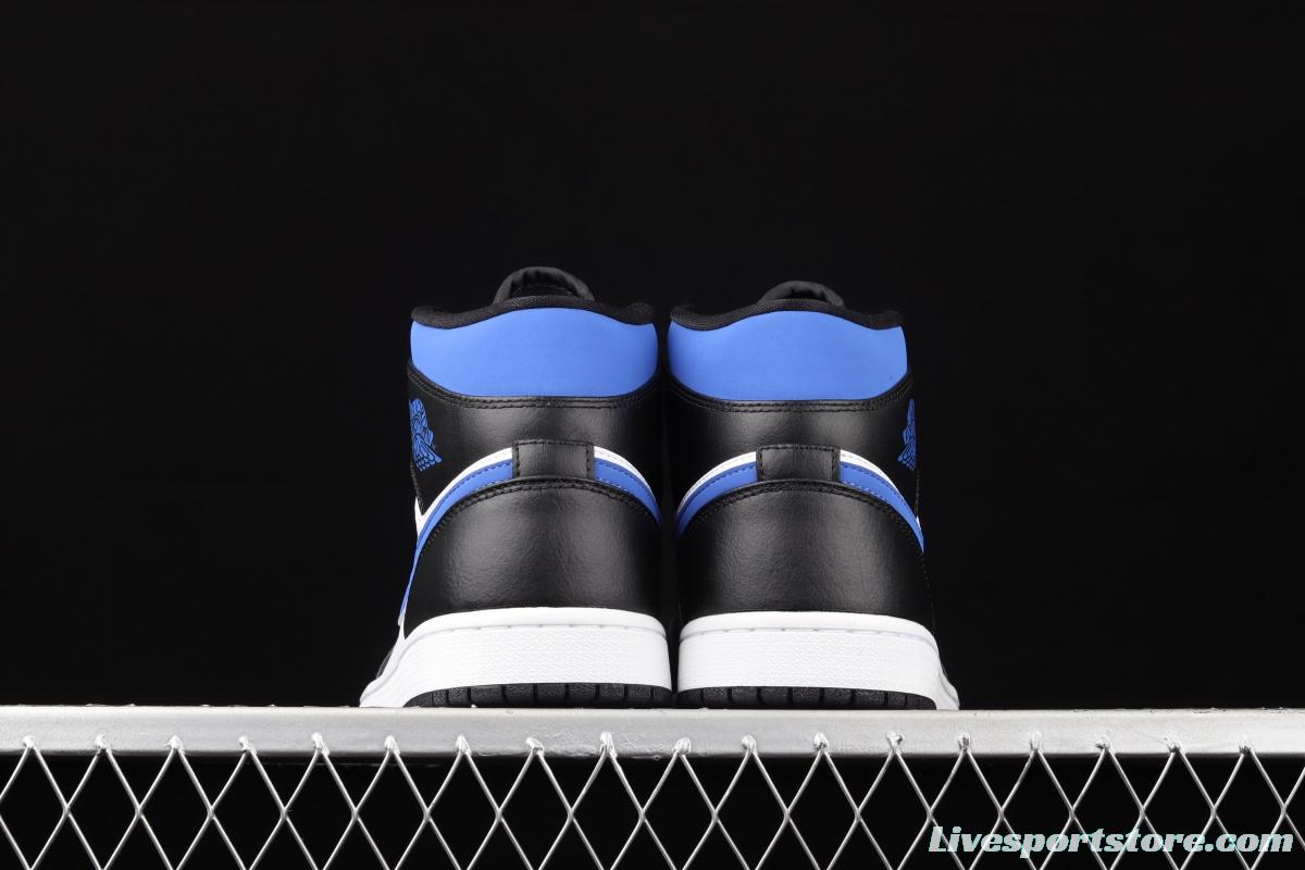 Air Jordan 1 Mid Royal Blue Zhongbang Basketball shoes 554724-140