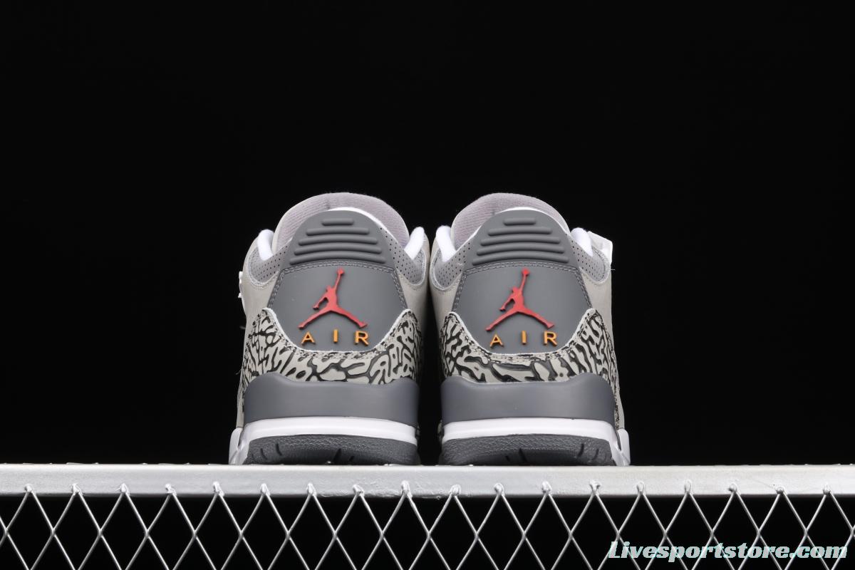 Air Jordan 3 Cool Grey AJ3 Joe 3 Wolf CT8532-012