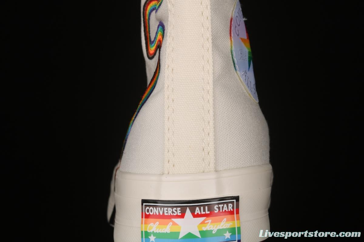 Converse Pride Chuck 70 rainbow color fashionable canvas shoes 170821C