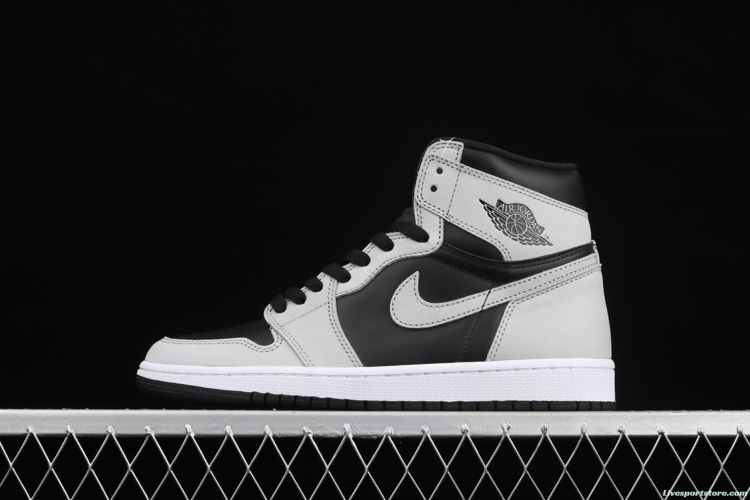 Air Jordan 1 High Gao Bang Gray Panda Shadow Gray 2.0 575441-035 555088-035