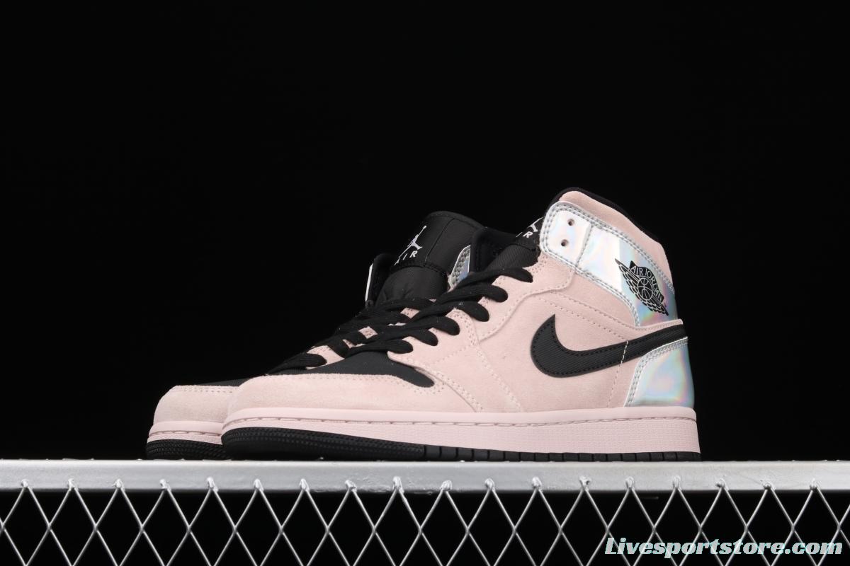 Air Jordan 1 Mid GS laser powder Zhongbang basketball shoes BQ6472-602