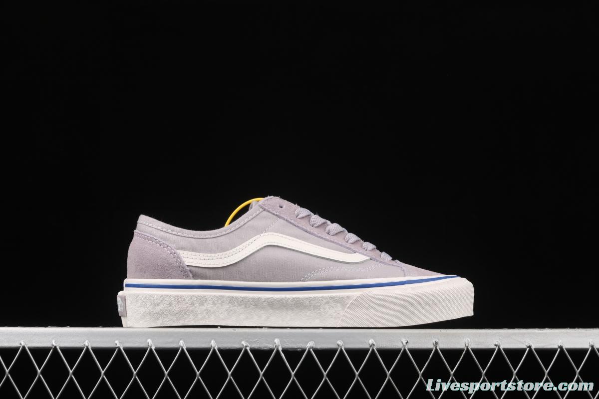 Vans Old Skool taro purple side stripes low-edge light canvas shoes VN0A54F44U1