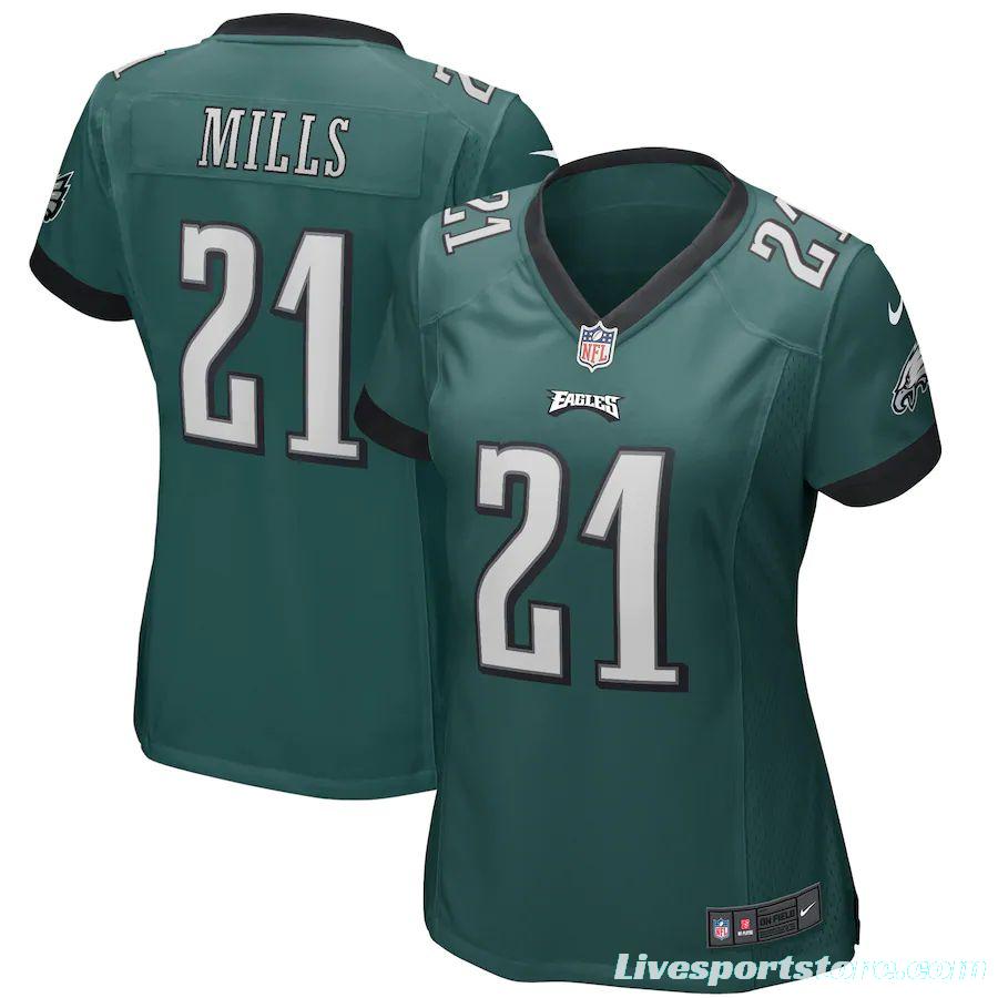 Women's Jalen Mills Midnight Green Player Limited Team Jersey