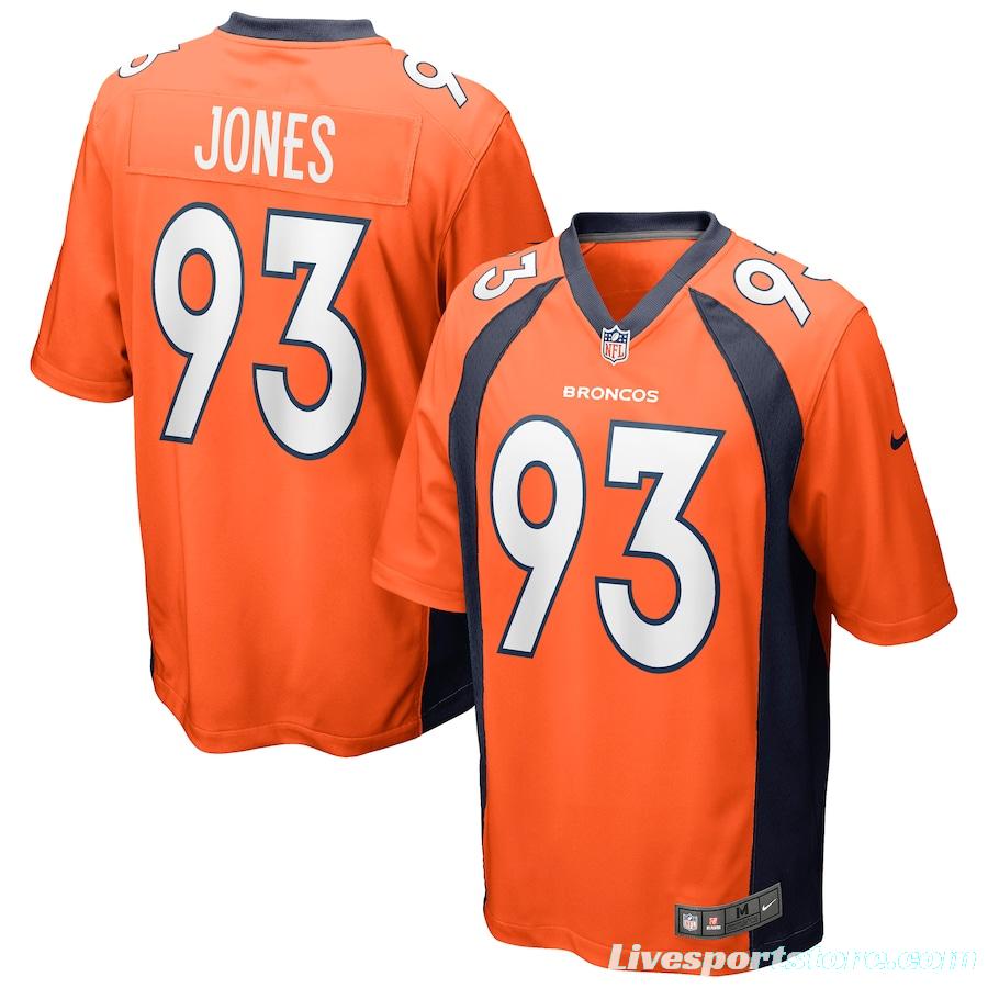 Men's Dre'Mont Jones Orange Player Limited Team Jersey