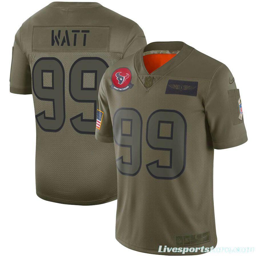 Youth J.J. Watt Olive 2019 Salute to Service Player Limited Team Jersey