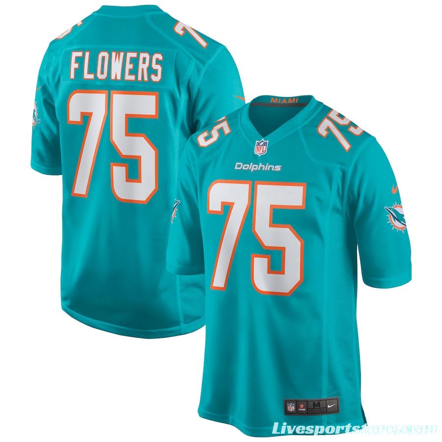 Men's Ereck Flowers Aqua Player Limited Team Jersey