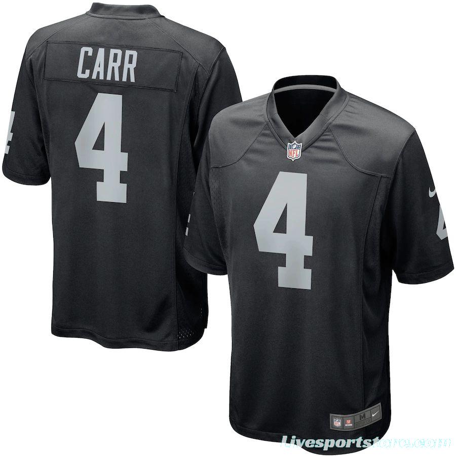 Men's Derek Carr Black Player Limited Team Jersey