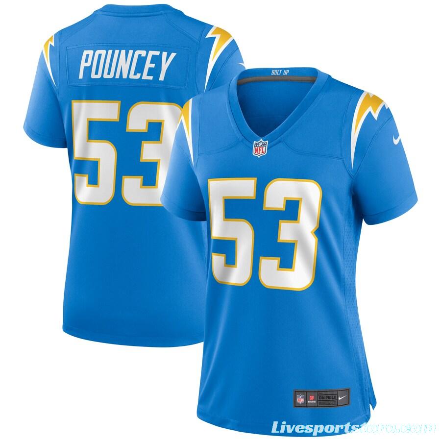 Women's Mike Pouncey Powder Blue Player Limited Team Jersey