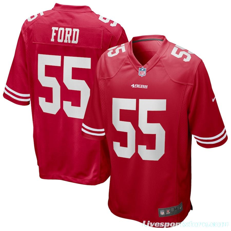 Men's Dee Ford Scarlet Player Limited Team Jersey