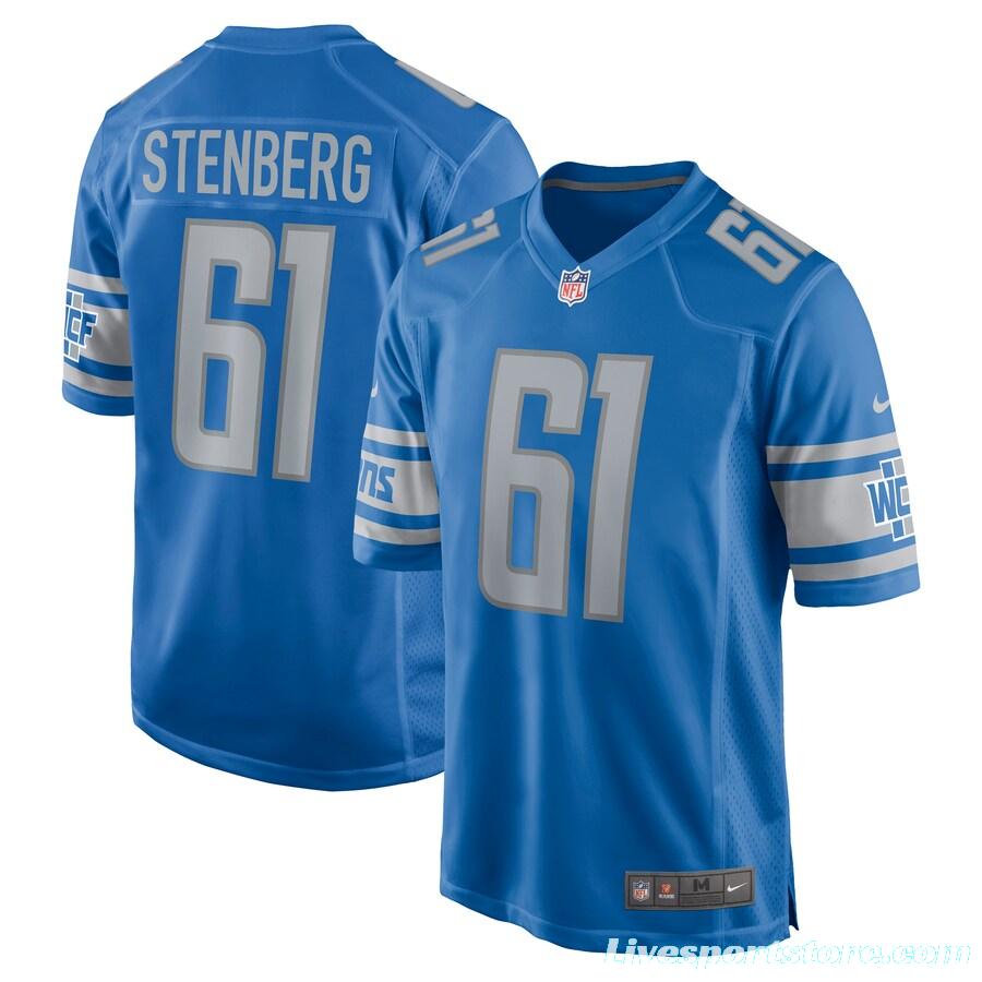 Men's Logan Stenberg Blue Player Limited Team Jersey