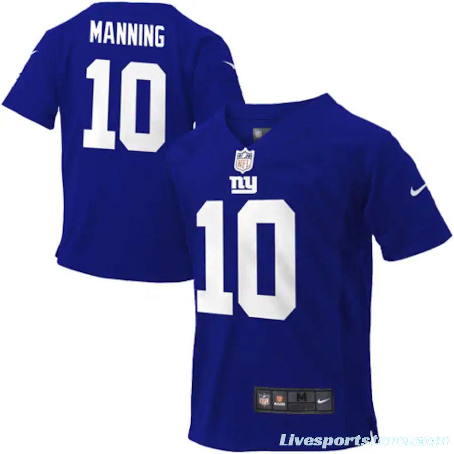 Toddler Eli Manning Royal Blue Player Limited Team Jersey