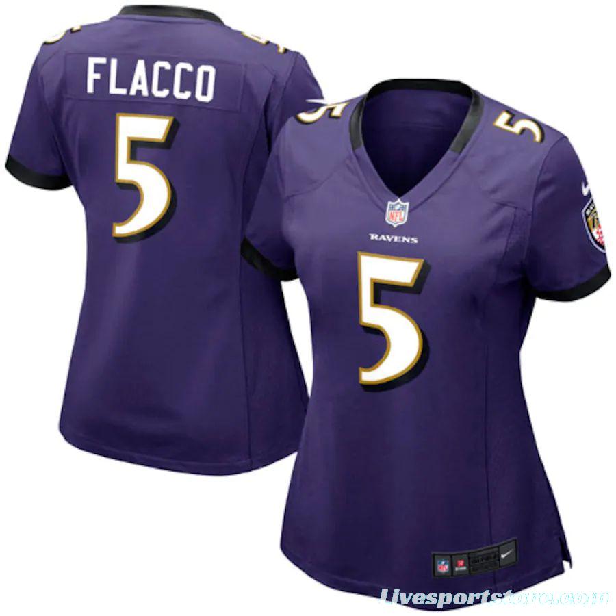 Women's Joe Flacco Purple Player Limited Team Jersey