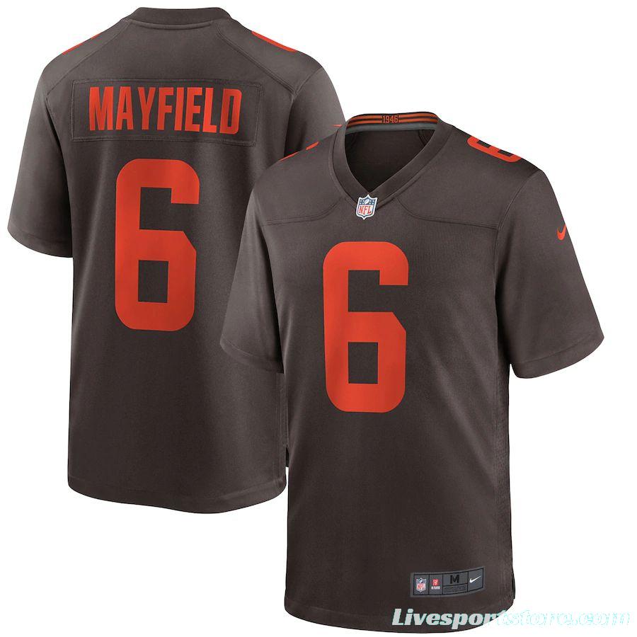 Men's Baker Mayfield Brown Alternate Player Limited Team Jersey