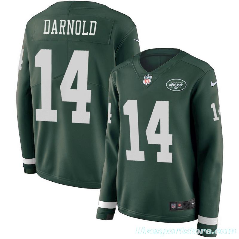 Men's Jamal Adams Green Therma Long Sleeve Player Limited Team Jersey