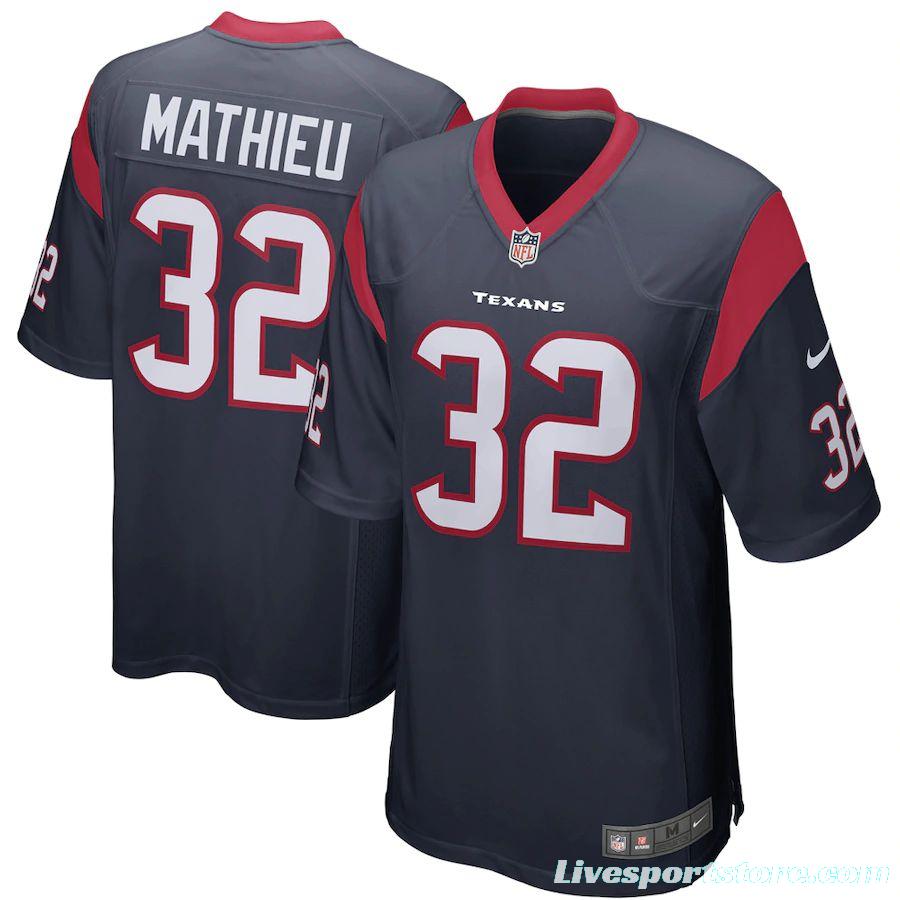 Men's Tyrann Mathieu Navy Player Limited Team Jersey