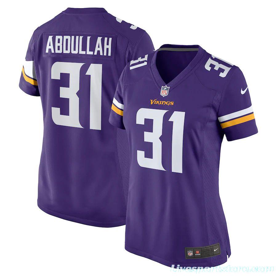 Women's Ameer Abdullah Purple Player Limited Team Jersey