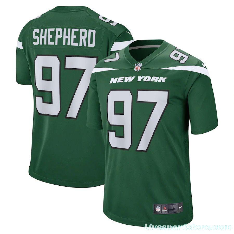 Men's Nathan Shepherd Gotham Green Player Limited Team Jersey