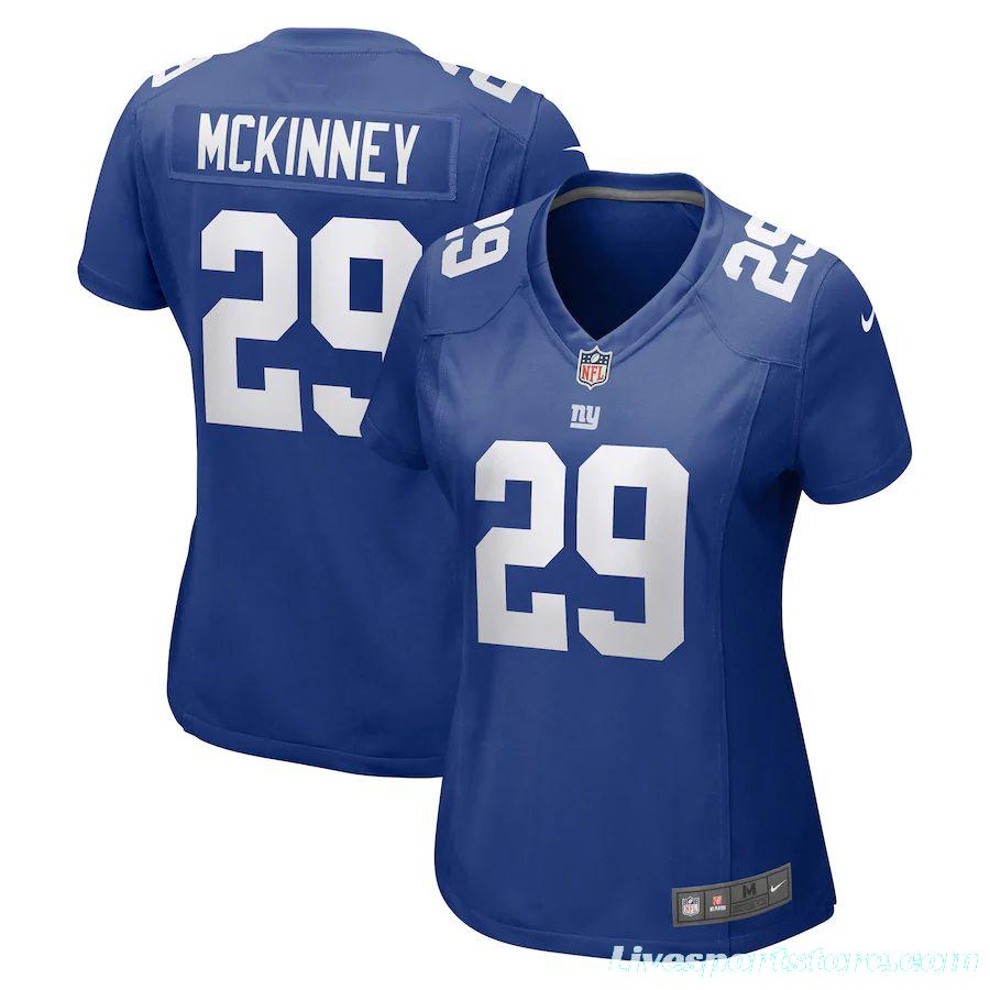 Women's Xavier McKinney Royal Player Limited Team Jersey